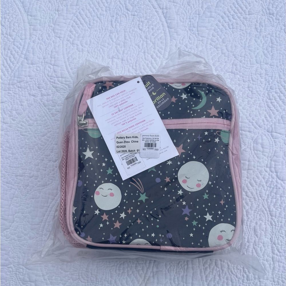 Pottery Barn Kids Mackenzie Moon Glow Lunch Box NEW in Bag Glow in the Dark - Picture 4 of 7